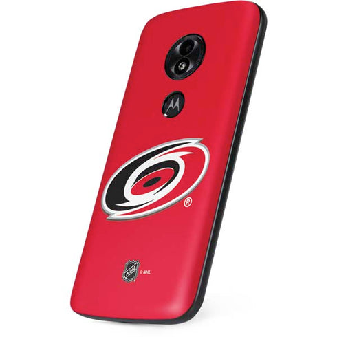 NHL Carolina Hurricanes Solid Background Moto E5 Play Skin